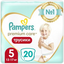 Pampers Трусики Premium Care, 5 (12-17 кг.) (20 шт.)