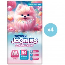 Joonies Трусики Marshmallow, M (6-11 кг.), 54 шт. (4 упаковки)