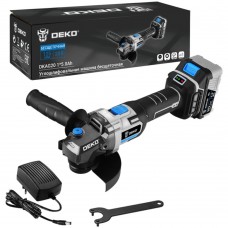 Углошлифовальная машина бесщеточная Deko DKAG20, 20В, 1*5.0Ач 063-4026