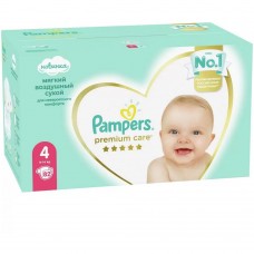 Pampers Подгузники Premium Care, 4 (9-14 кг.) (82 шт.)