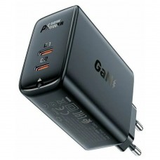 Зарядное устройство сетевое Acefast A29 50W GaN 2xType-C черное