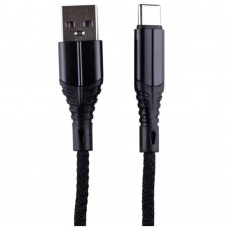 Кабель USB-A - Type C 2m Zibelino ZDNC-TYPEC-2M-BLK 2.1А черный