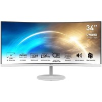 Монитор ЖК MSI PRO MP341CQW 34" White 1ms HDMI, DisplayPort