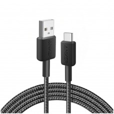 Кабель USB-A - Type C 0.9m Anker Power Line 322 черный