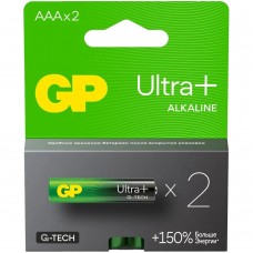 Батарейки GP 24AUPA21-2CRSB2 Ultra Plus Alkaline LR03 AAA 2шт