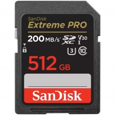 Флеш-карта SecureDigital 512Gb SanDisk Extreme Pro SDXC Class 10 V30 U3 ( SDSDXXD-512G-GN4IN )