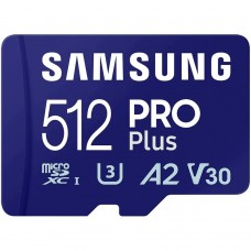 Флеш-карта microSDXC 512Гб Samsung Pro Plus, UHS-I U3 Class 10 ( MB-MD512SA )