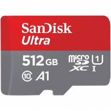 Флеш-карта microSDXC 512Гб Sandisk Ultra, Class 10/UHS-1 A1 ( SDSQUAC-512G-GN6MA )