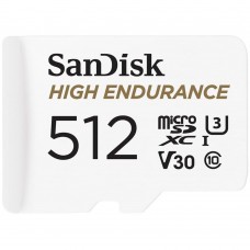 Флеш-карта microSDXC 512Гб Sandisk High Endurance, Class 10 UHS-1 U3 V30 ( SDSQQNR-512G-GN6IA )