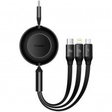 Кабель 3 в 1 с разъемом Type-C на Type-C/Lightning/microUSB 1,1м Baseus Bright Mirror 2