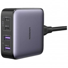 Стационарное зарядное устройство Ugreen Nexode CD327 (90747) 65W GaN 2xUSB-C + 2xUSB-A темно-серый