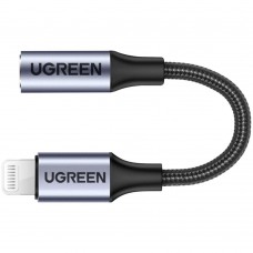 Адаптер Ugreen US211 (30756) Lightning - Jack 3.5 для подключения наушников черный