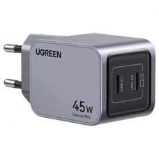 Зарядное устройство сетевое Ugreen Nexode Pro X707 (35008) 45W 2xType C, темно-серый