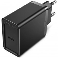 Сетевое зарядное устройство Vention FADB0-EU USB C QC 4.0 Чёрный