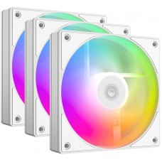 Вентилятор 120мм ID-Cooling AS-120-ARGB-W Trio 3-Pack PWM White Ret