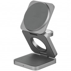 Беспроводная зарядная панель uBear Balance Ultra 3 в 1 Для IPhone, Apple Watch, Airpods, 25W Grey