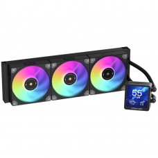 Система водяного охлаждения Coolleo ICE GOD LCD BK 360 ARGB Black S115x/1200/1700/1851, AM4/AM5 ( ICE-GOD-LCD-BK )