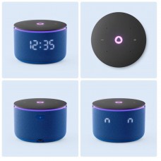 Акустическая система с голосовым помощником Алиса Zigbee Яндекс Станция Мини 3 Про синяя