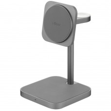 Беспроводная зарядная панель uBear Evoke Qi2 3 в 1 Для IPhone, Apple Watch, Airpods, 25W Grey