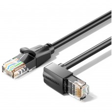 Патч-корд UTP 3м Vention (IBVBI) категория 6a черный угловой вверх