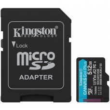 Флеш-карта 512Гб Kingston Canvas Go Plus SDXC ( SDCG4/512GB ) SD адаптер