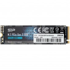 Накопитель SSD M.2 2280 PCIe NVMe 3.0 x4 256Гб Silicon Power P34A60 ( SP256GBP34A60M28 )