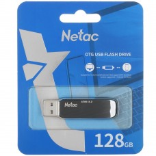 Флеш-диск USB 128Гб Netac US11 ( NT03US11C-128G-32BK ) USB3.2, TypeC