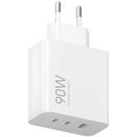 Сетевое зарядное устройство Xiaomi 90W HyperCharge Power Adapter USB + 2xType-C (BHR087MEU) белое