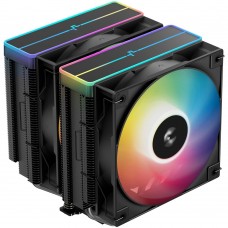 Устройство охлаждения(кулер) Deepcool 1155/1156/1150/1200/1700/1851/2011/2066, AM4, AM5 260W ( AG620 BK ARGB V2 )