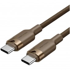 Кабель Type C - Type C 1m Vention TRDJF 3A, PD60W Бронза
