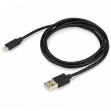 Кабель USB-A - Lightning Buro USB-IP-1.2B2A 1.2м черный