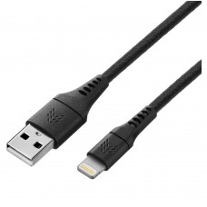 Кабель USB-A - Lightning Rocket Contact 1м черный