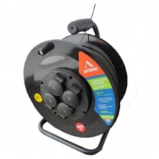 Удлинитель силовой АYGER КГ 3х1,5  50м на металлической катушке IP 44 (c/з) 50033