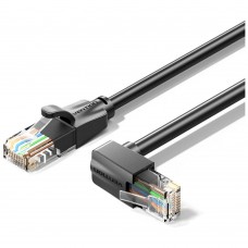 Патч-корд UTP 3м Vention (IBWBI) категория 6 черный угловой вниз