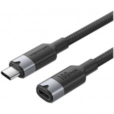 Удлинитель USB3.2 Сm-Сf 1м Vention ( TRFBF ) Черный 5А PD100W