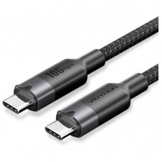 Кабель Type C - Type C 1m Vention TRGBF 5A, PD100W Черный