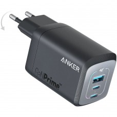 Сетевое зарядное устройство Anker Prime GaN Wall Charger A2669313 67W 2хUSB-C + USB черное (A2669313) Сетевое зарядное устройство Anker Prime GaN Wall Charger A2669313 67W 2хUSB-C + USB черное (A2669313)
