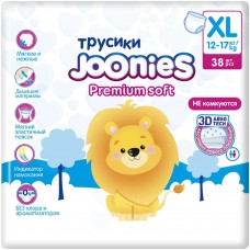 Joonies Трусики Premium Soft, XL (12-17 кг.), 38 шт. (2 упаковки)