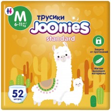 Joonies Трусики Standard, M (6-11 кг.), 52 шт. (2 упаковки)