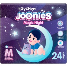 Joonies Трусики Magic Night, M (6-11 кг.), 24 шт. (2 упаковки)