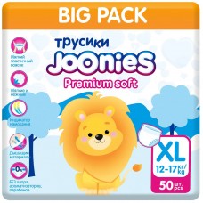 Joonies Трусики Premium Soft MEGA PACK, XL (12-17 кг.), 50 шт. (2 упаковки)