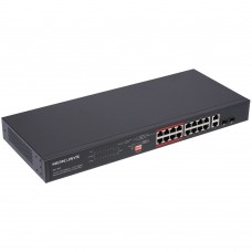 Коммутатор Mercusys MS118CP 16 ports 16 ports PoE+ 10/100Mbps неуправляемый