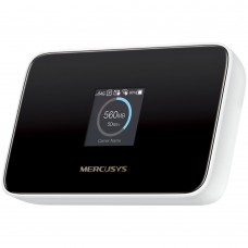 Модем Mercusys MT115 4G/LTE Wi-Fi 802.11n Wi-Fi 287Мбит/с, 4G LTE 150Мбит/с, UL 50Мбит/с, 2,4 ГГц чёрный