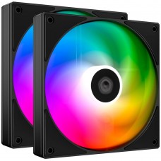 Вентилятор 140мм ID-Cooling AS-140-ARGB-K Duet PWM Black Ret
