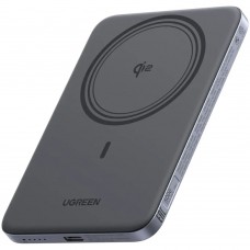 Внешний аккумулятор Ugreen PB580 (75984B) MagFlow Air Ultra-Slim Magnetic 5000mAh 15W серый