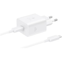 Зарядное устройство сетевое Samsung EP-T4511 45W Type C+ cable, белое