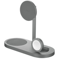 Беспроводная зарядная панель uBear Stage Ultra 3 в 1 Для IPhone, Apple Watch, Airpods, Qi2.2 35W Grey