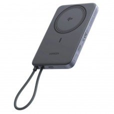Внешний аккумулятор Ugreen PB570 (75982B) MagFlow Air Ultra-Slim Magnetic 10000mAh 30W серый
