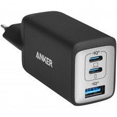 Зарядное устройство сетевое Anker GaN Wall Charger A2667 65W USB + 2xUSB-C черное