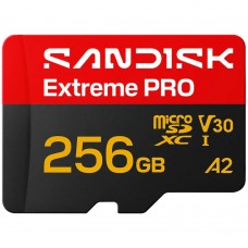 Флеш-карта microSDXC 256Гб Sandisk Extreme Pro, Class 10 UHS-1 U3 V30 A2 ( SDSQXCJ-256G-GS6MA ) + адаптер Флеш-карта microSDXC 256Гб Sandisk Extreme Pro, Class 10 UHS-1 U3 V30 A2 ( SDSQXCJ-256G-GS6MA ) + адаптер